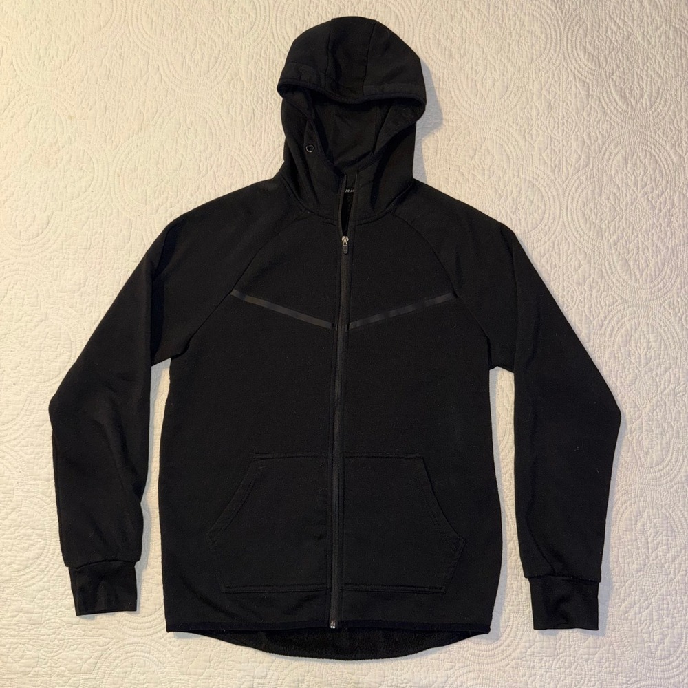 RBX X-Train Mens Black Full Zip Fleece Hoodie Athletic Sweatshirt